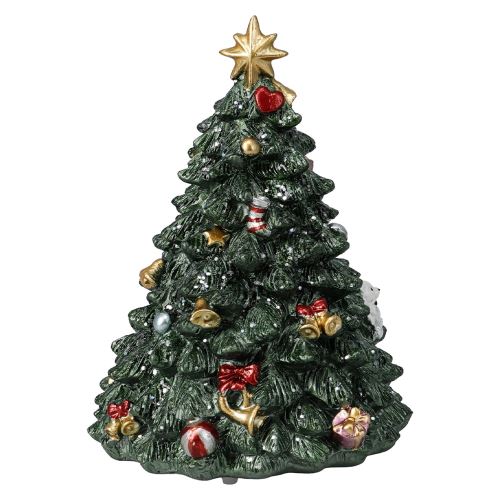 Vianočný stromček zelený 16 cm s hudobnou produkciou