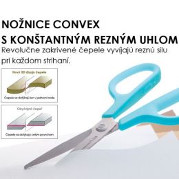Olló PLUS SC-175SF teflon bevonatú fehér, 7" 174mm (1)