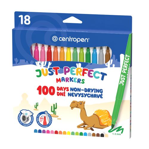 Marker CENTROPEN 2510 Just Perfect, 18 db-os készlet