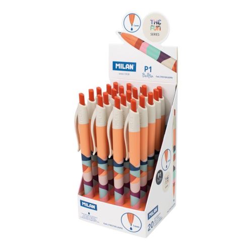 Pero guľôčkové MILAN séria FUN 1,0 mm - modré