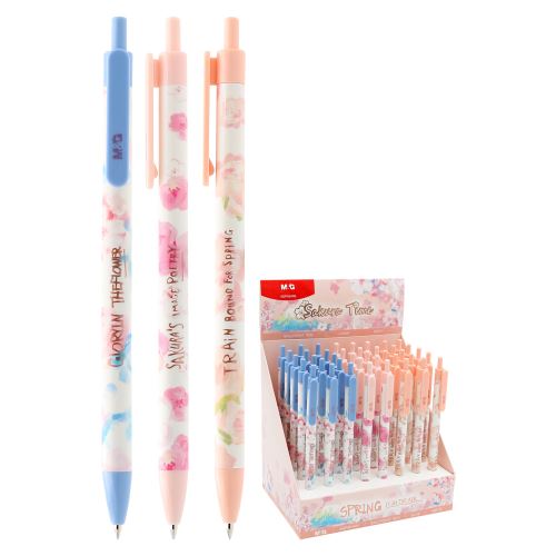M&G Sakura időzített golyóstoll, hegye 0,5 mm, kék tollbetét (3 kivitel)
