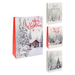 Karácsonyi ajándéktáska, S méret 18 x 8 x 23 cm (8 minta keveréke) (11)