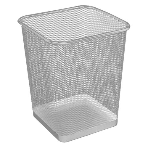 Drôtený kôš hranatý, strieborný 20 l