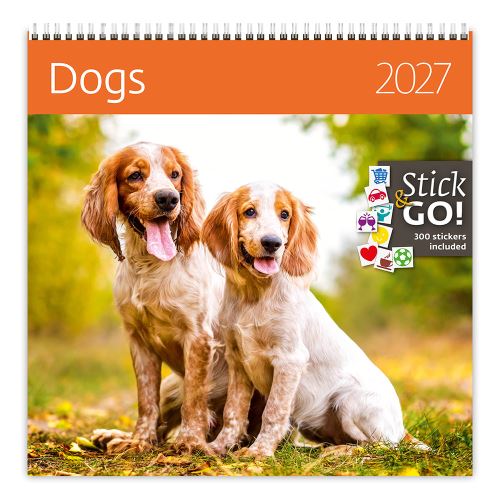 Nástenný kalendár 2027 Dogs