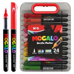 M&amp;G MOCALO akril filctoll, ecsethegy - 24 színből álló készlet