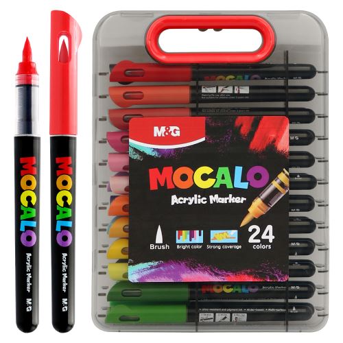M&G MOCALO akril filctoll, ecsethegy - 24 színből álló készlet (4)