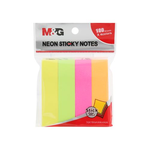 M&G cetlik szett 19x76 mm - 4 neon színben