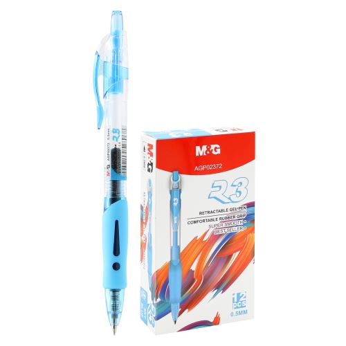 Gél toll M&G R3 - világoskék tinta