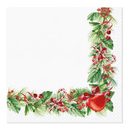 Szalvéta TaT 33x33cm Christmas branches decor