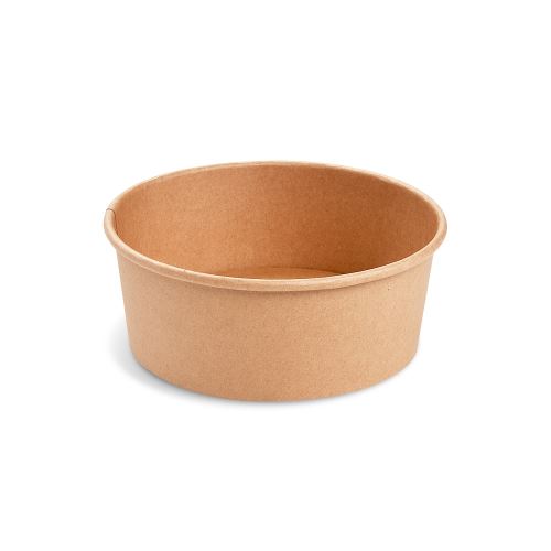Papírtál (PAP/PE) kraft O150mm 750ml [50 db]