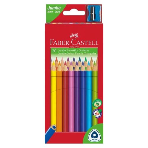 Ceruzák Faber-Castell Grip Junior 20 színben