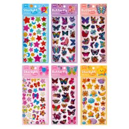 Samolepky Butterfly & Stars 11x24 cm (mix dizajnov /cena 1 bal) (1)