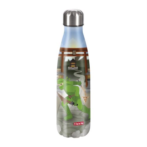 Szigetelt, rozsdamentes acél italos palack 0,5 l, Ninja Kimo