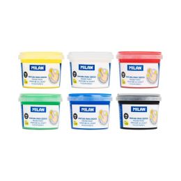 Újjfesték vízbázisú MILAN - 6 szín, 100 ml (4)