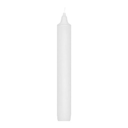 Sviečka rovná 170 mm, biela (20 ks v bal.)