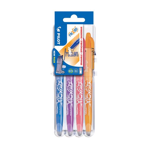 PILOT Frixion Ball 0,7 mm, Set2Go radírozható rollertoll készlet új színekben 4 db