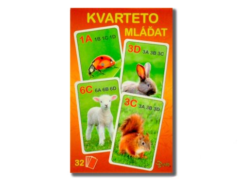 Állatok Kvarteto 7x10,5x1,5 cm 32 db dobozban