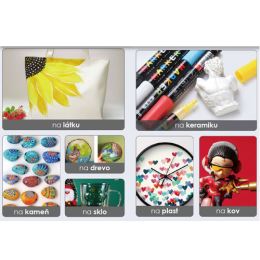 M&G Acrylic Marker 2 mm toll, akril festékkel, neon sárga S040 (3)