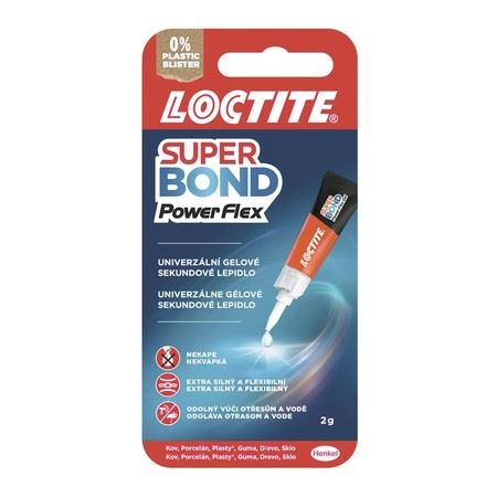 Lepidlo sekundové LOCTITE Super Bond Power Flex Gel 2 g