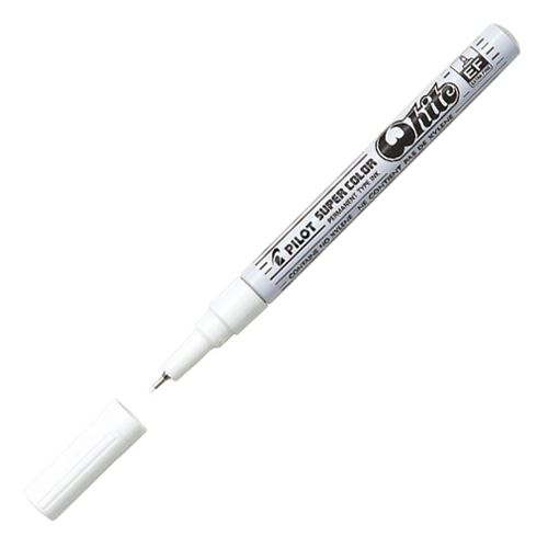 Extra vékony tartós toll PILOT Super Color, fehér