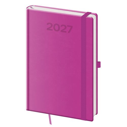 2027-es heti naptár, A5-es méret, Print Pop – lila