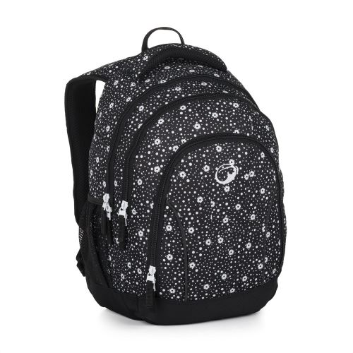 Školský batoh BagMaster SUPERNOVA 24 A - čierno-biely