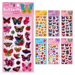 Samolepky Butterfly & Stars 11x24 cm (mix dizajnov /cena 1 bal)