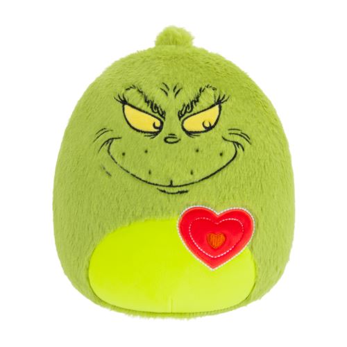 SQUISHMALLOWS Fuzzamallows Grinch - Grincs szívvel