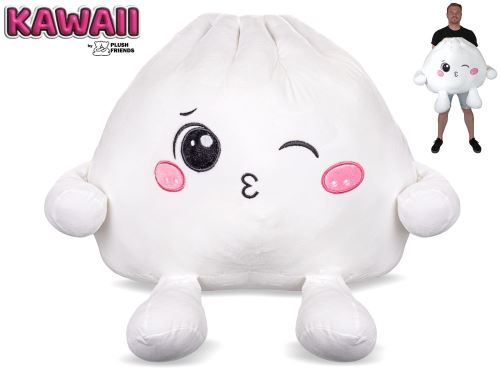 Plush Friends Kawaii Bao knedľa plyšová 60cm žmurkajúca 0m+