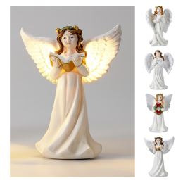 Vianočná dekorácia Anjel 16 cm s LED svetlom /1ks