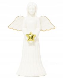 Álló angyal figura 14 cm (4 féle minta mix / 1 db ára) (3)
