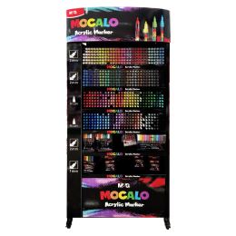 M&amp;G MOCALO bemutatóállvány 75x30x175 cm – feltöltve