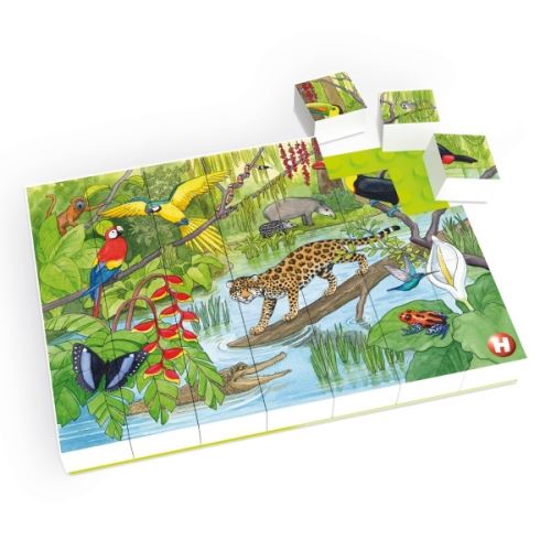 HUBELINO Puzzle-Zvieratá v pralese