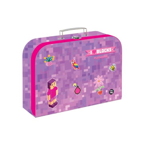 Gyermek laminált aktatáska 34 cm - Playworld Girl