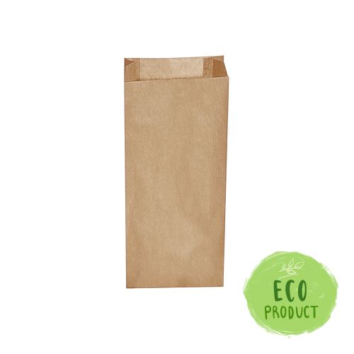 Papírzacskó oldalhajtással barna 14+7 x 32 cm `2 kg` [500 db]