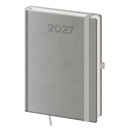 2027-es naptár, napi, A5-es, Print Pop – szürke