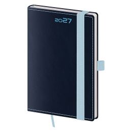 2027-es heti zsebnapló, Double Blue, tolltartóval