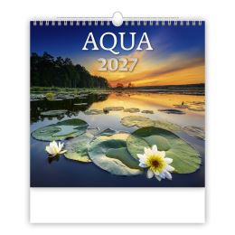 Nástenný kalendár 2027 Aqua