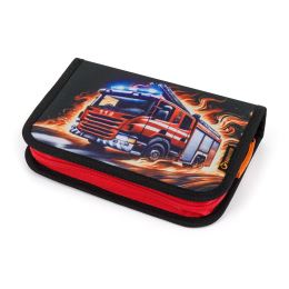 Iskolai hátizsák BagMaster Dopi 26 B + tolltartó + tasak - Tűzoltók (6)